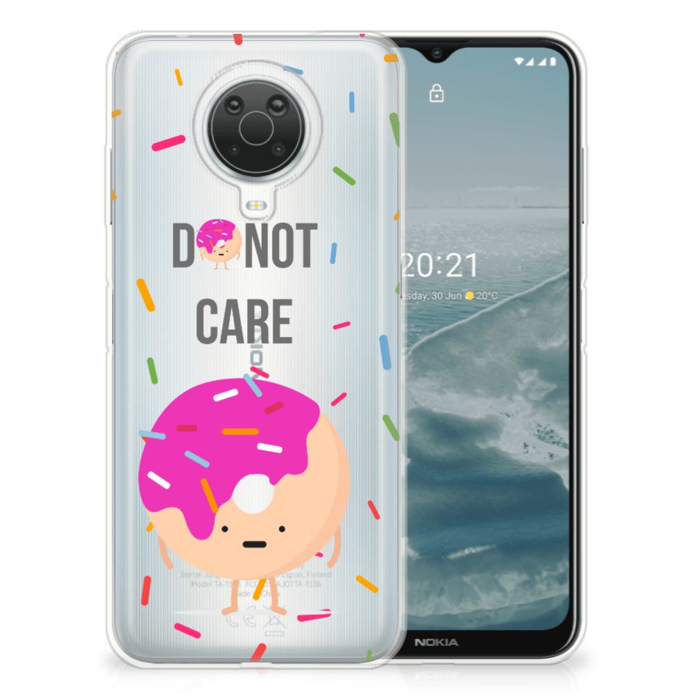 Nokia G20 | G10 Siliconen Case Donut Roze