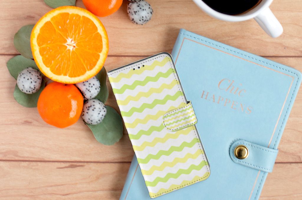 OPPO A91 | Reno3 Telefoon Hoesje Waves Yellow