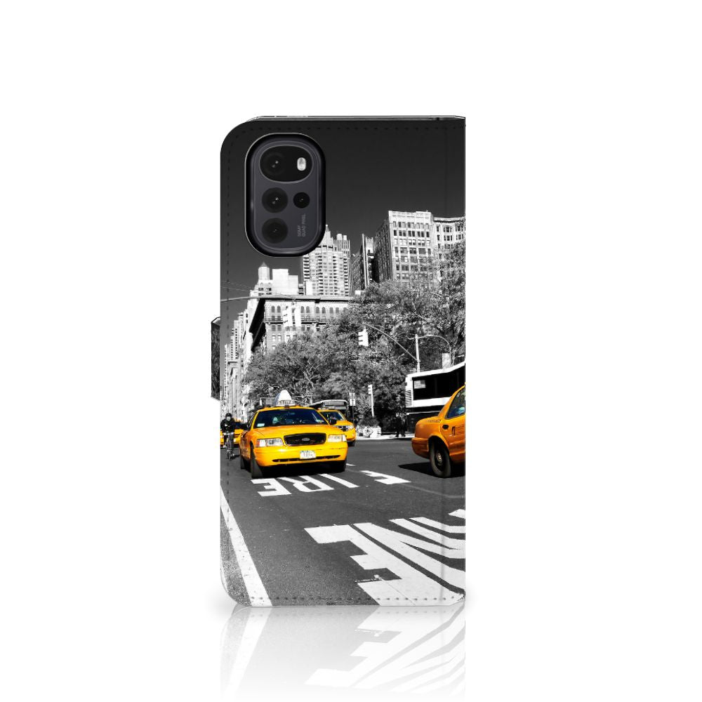 Motorola Moto G22 Flip Cover New York Taxi