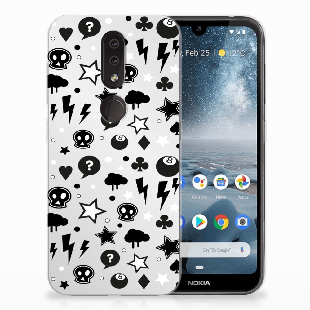 Silicone Back Case Nokia 4.2 Silver Punk