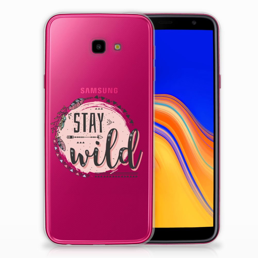 Samsung Galaxy J4 Plus (2018) Telefoonhoesje met Naam Boho Stay Wild