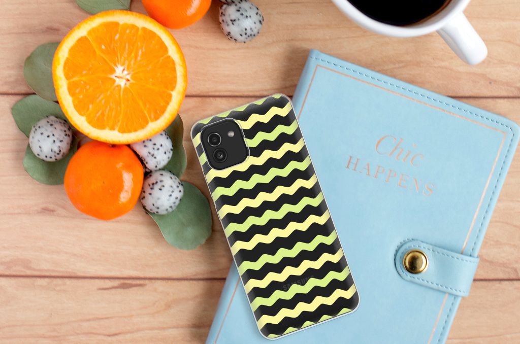 Samsung Galaxy A03 TPU bumper Waves Yellow B2C Telecom