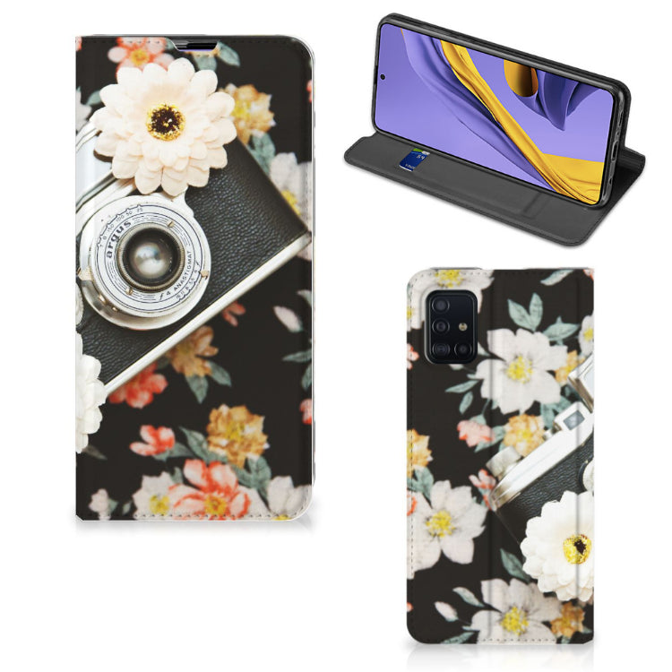 Samsung Galaxy A51 Stand Case Vintage Camera