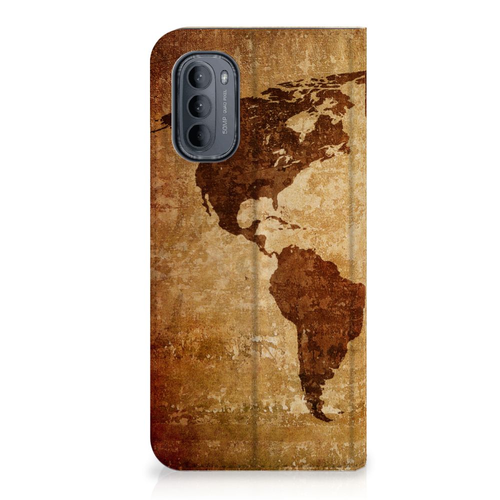 Motorola Moto G31 | G41 Book Cover Wereldkaart - B2C Telecom