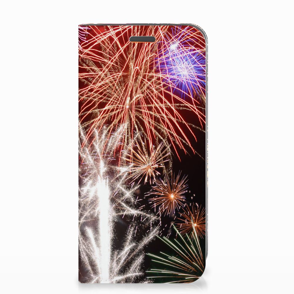 Motorola Moto E5 Play Hippe Standcase Vuurwerk