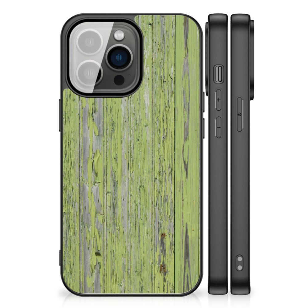 iPhone 13 Pro Houten Print Telefoonhoesje Green Wood B2C Telecom