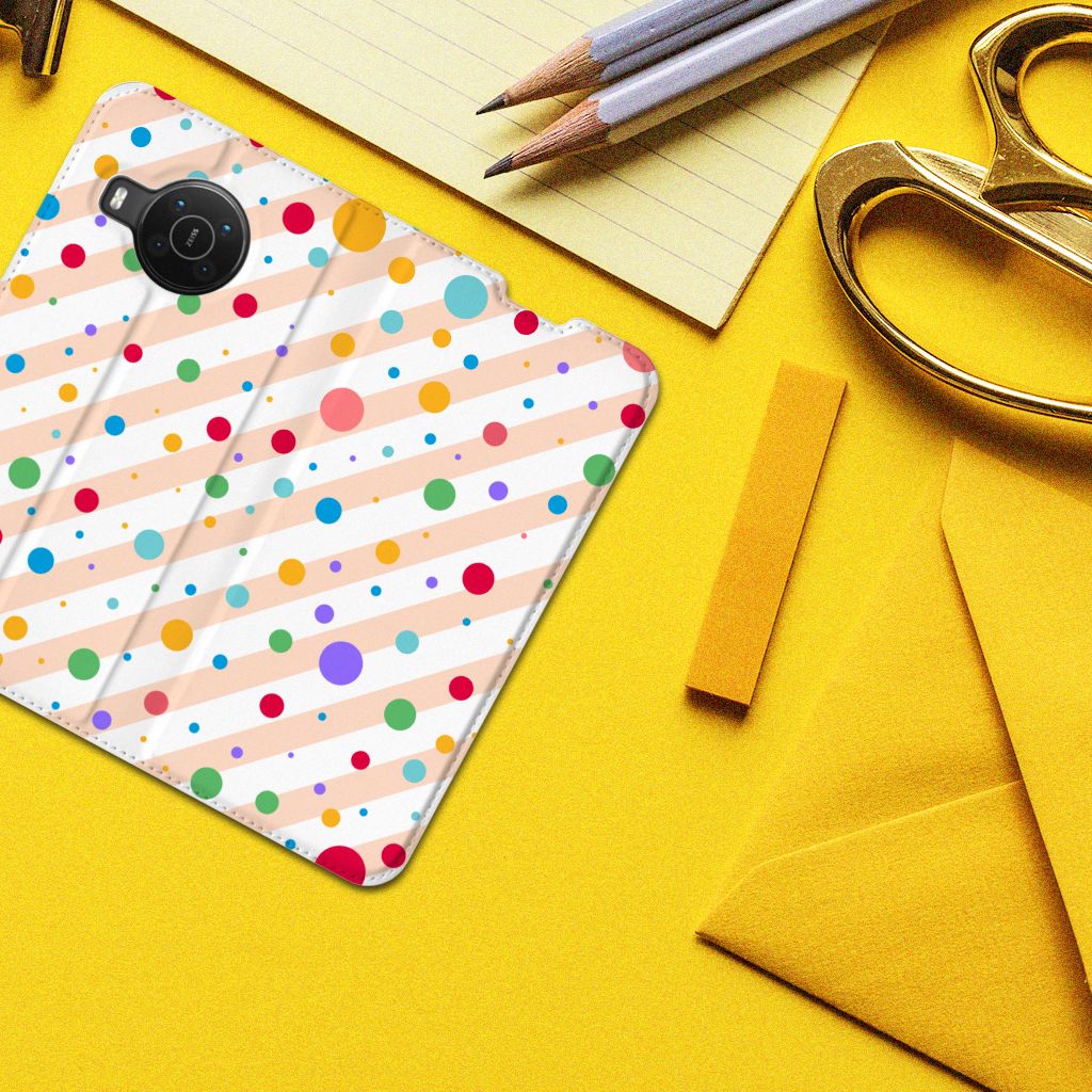 Nokia X20 | X10 Hoesje met Magneet Dots - B2C Telecom