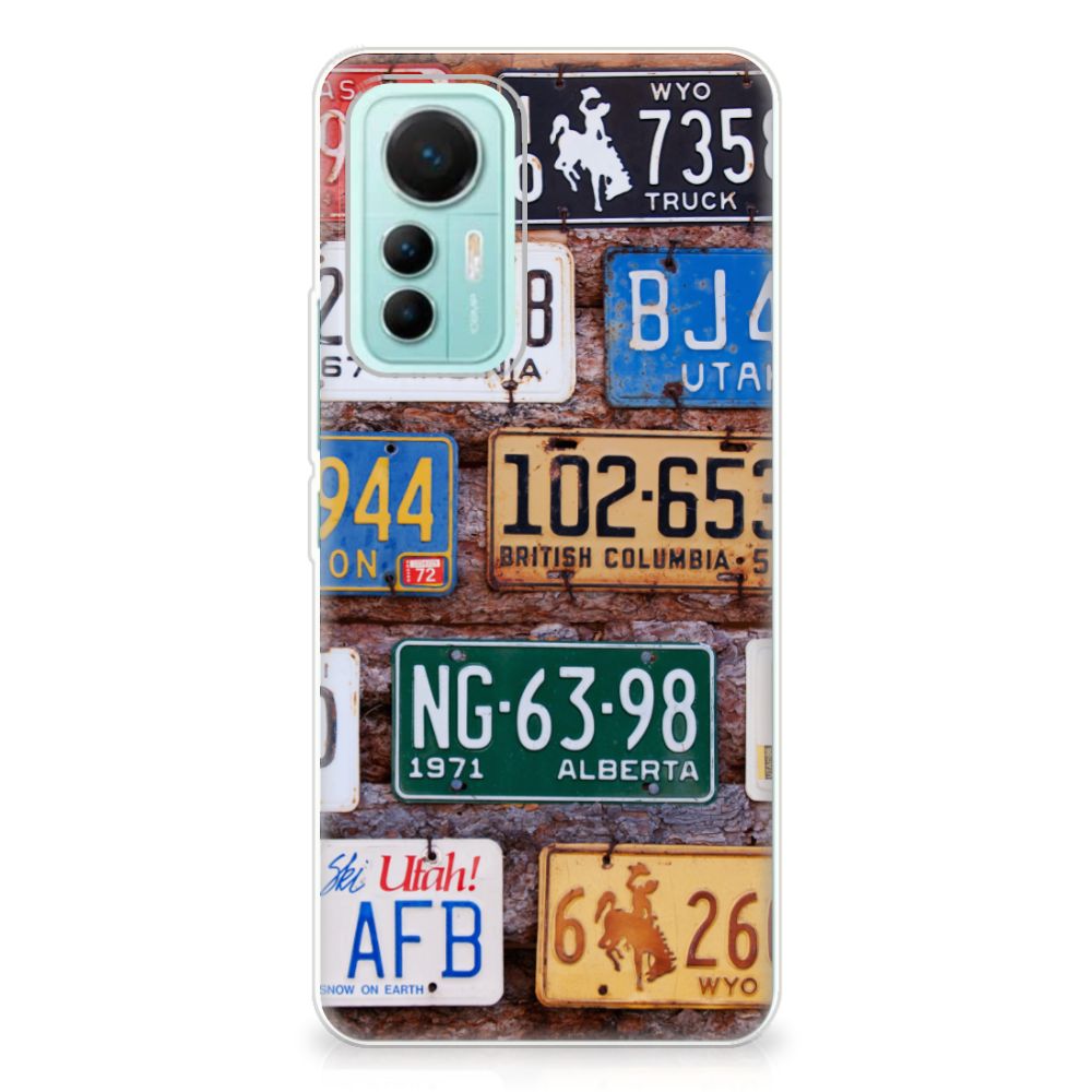 Xiaomi 12 Lite Siliconen Hoesje met foto Kentekenplaten B2C Telecom