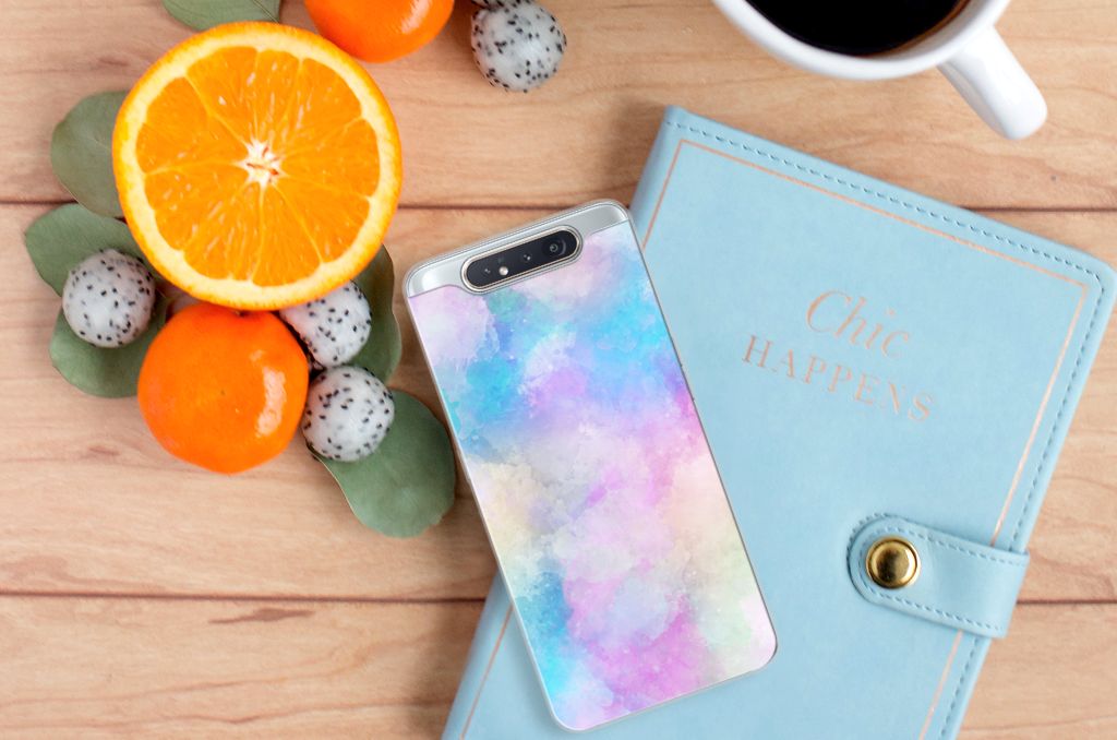 Hoesje maken Samsung Galaxy A80 Watercolor Light