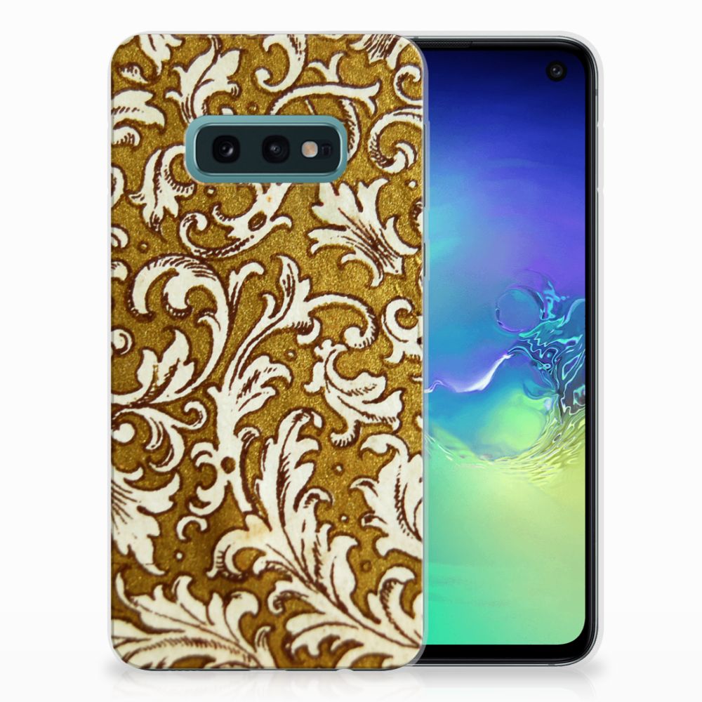 Siliconen Hoesje Samsung Galaxy S10e Barok Goud