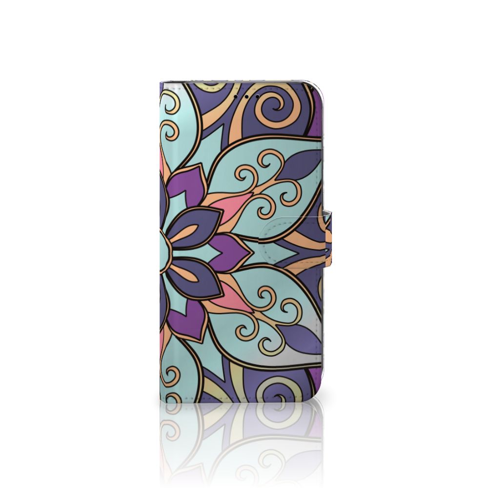 Apple iPhone Xs Max Hoesje Purple Flower