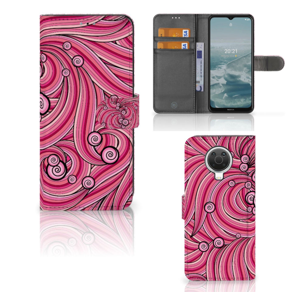 Nokia G10 | G20 Hoesje Swirl Pink