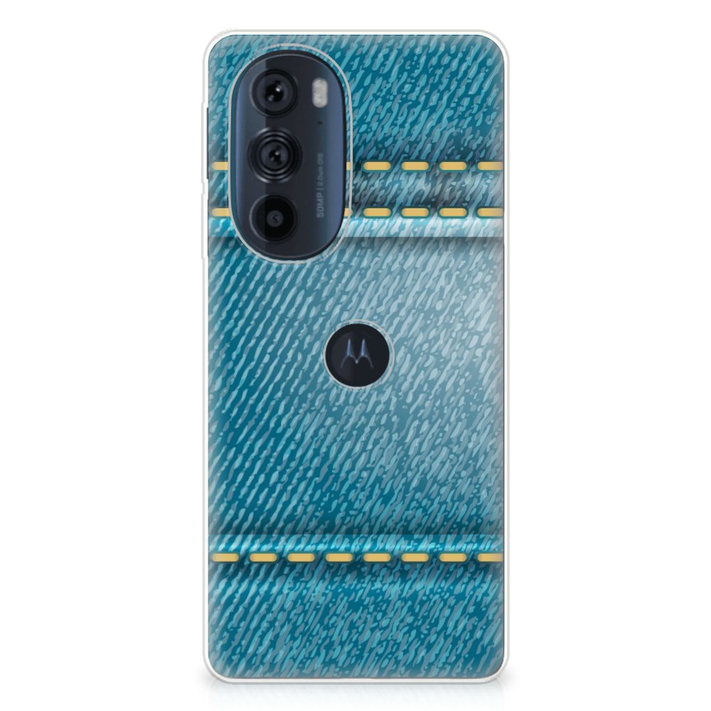 Motorola Edge 30 Pro Silicone Back Cover Jeans