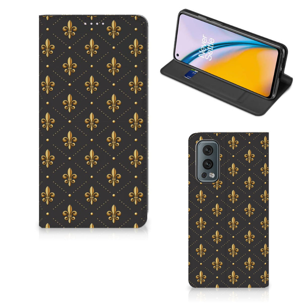 OnePlus Nord 2 5G Hoesje met Magneet Franse Lelie
