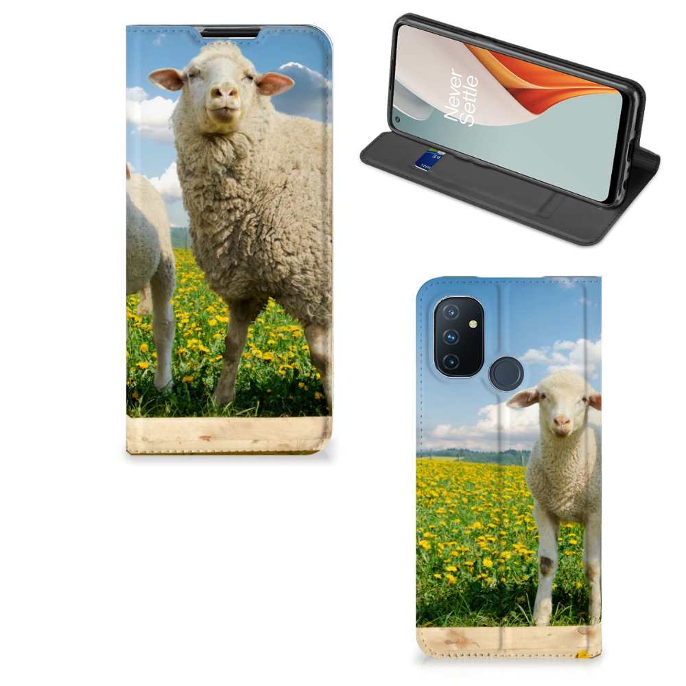 OnePlus Nord N100 Hoesje maken Schaap en Lammetje - B2C Telecom