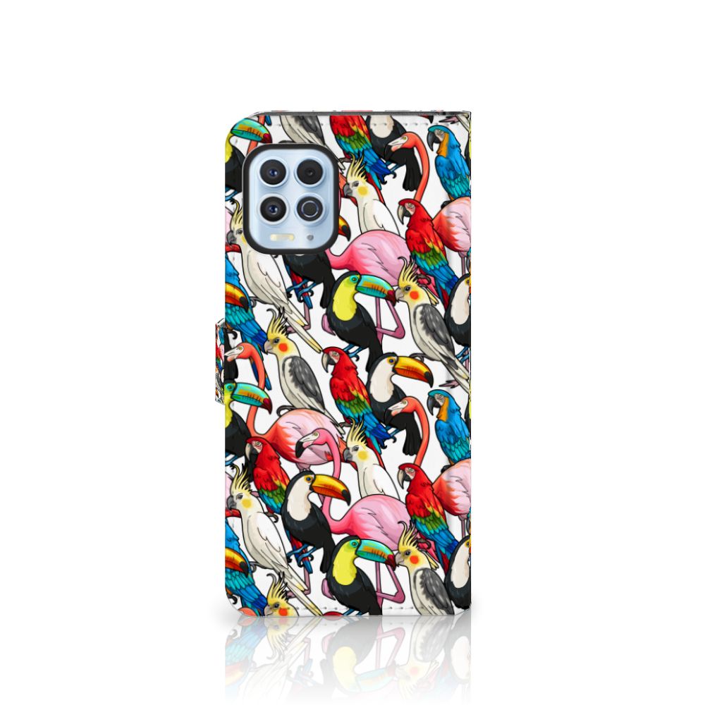 Motorola Moto G100 Telefoonhoesje met Pasjes Birds