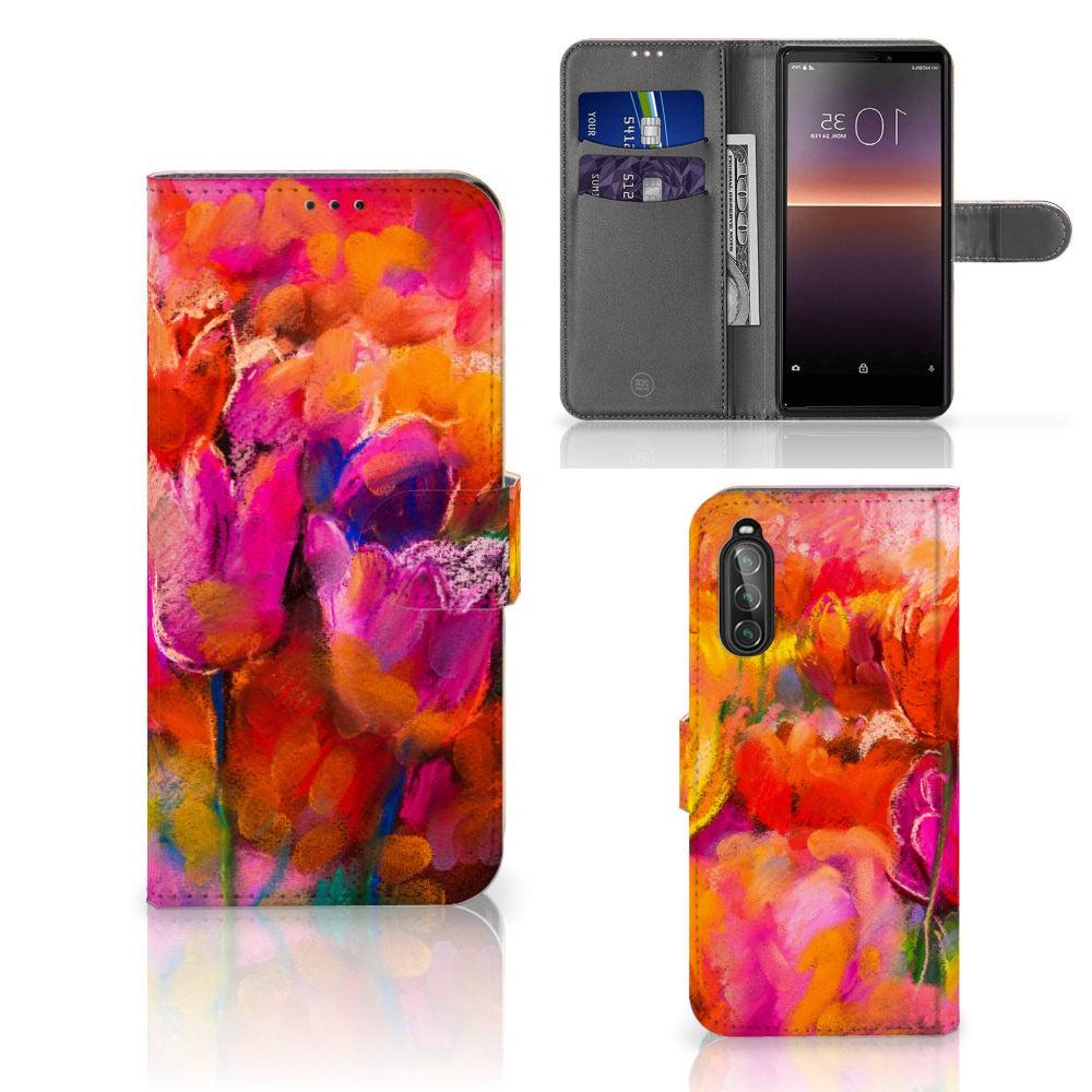 Hoesje Sony Xperia 10 II Tulips