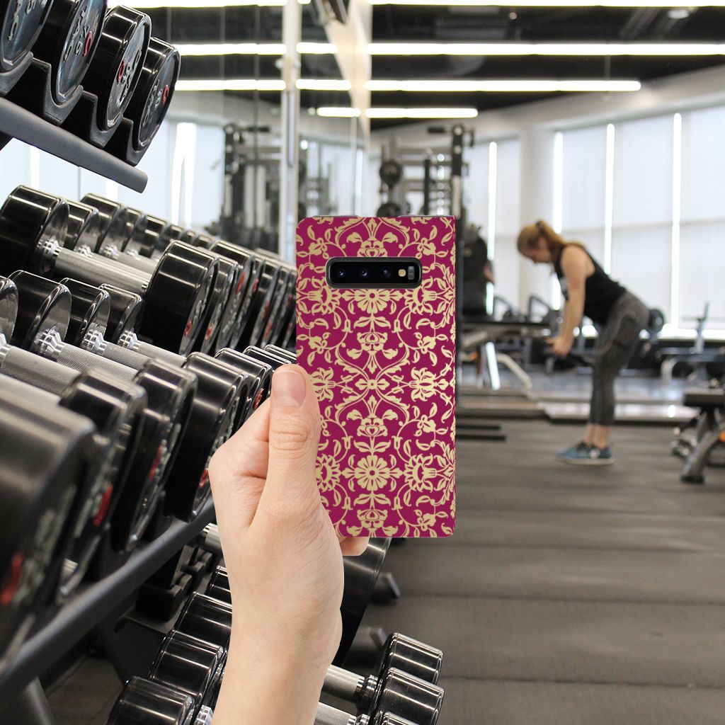 Telefoon Hoesje Samsung Galaxy S10 Plus Barok Pink