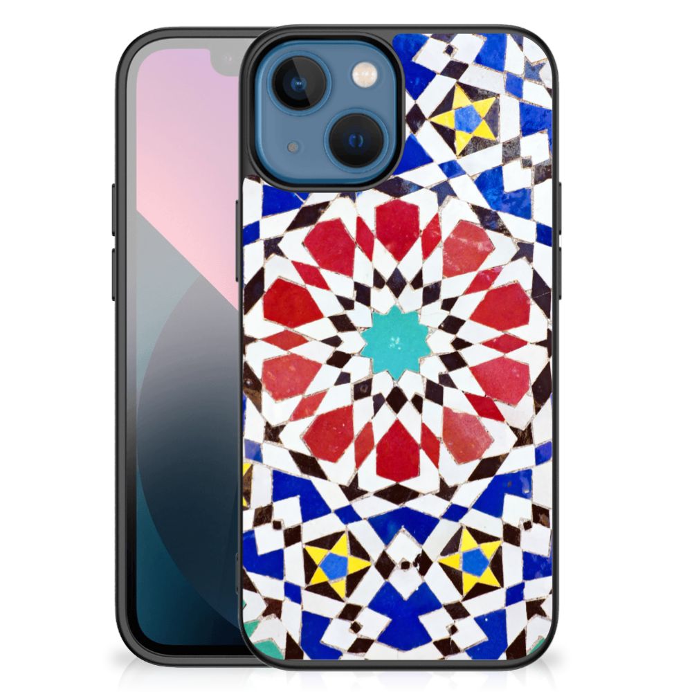 Apple iPhone 13 mini Marmeren Print Telefoonhoesje Mozaïek