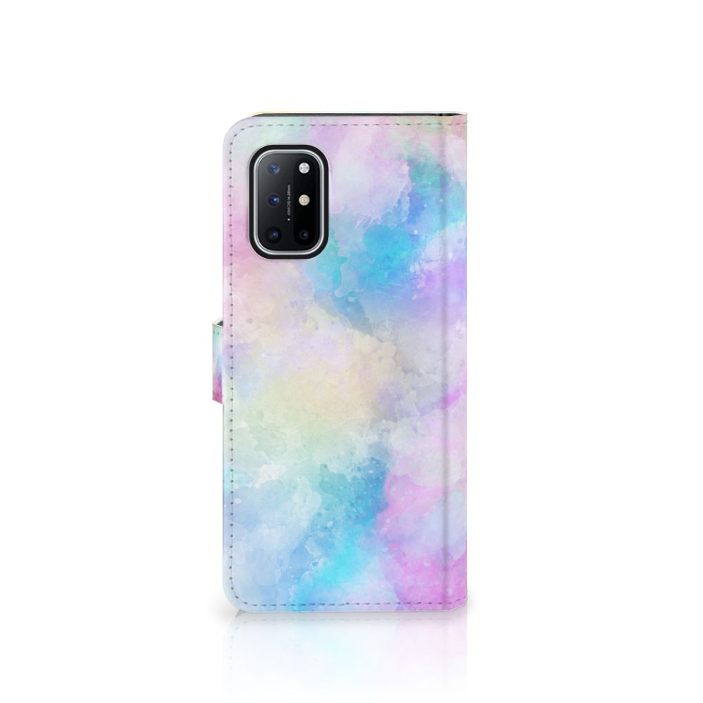 Hoesje OnePlus 8T Watercolor Light met pastelkleuren en unieke watercolor print.