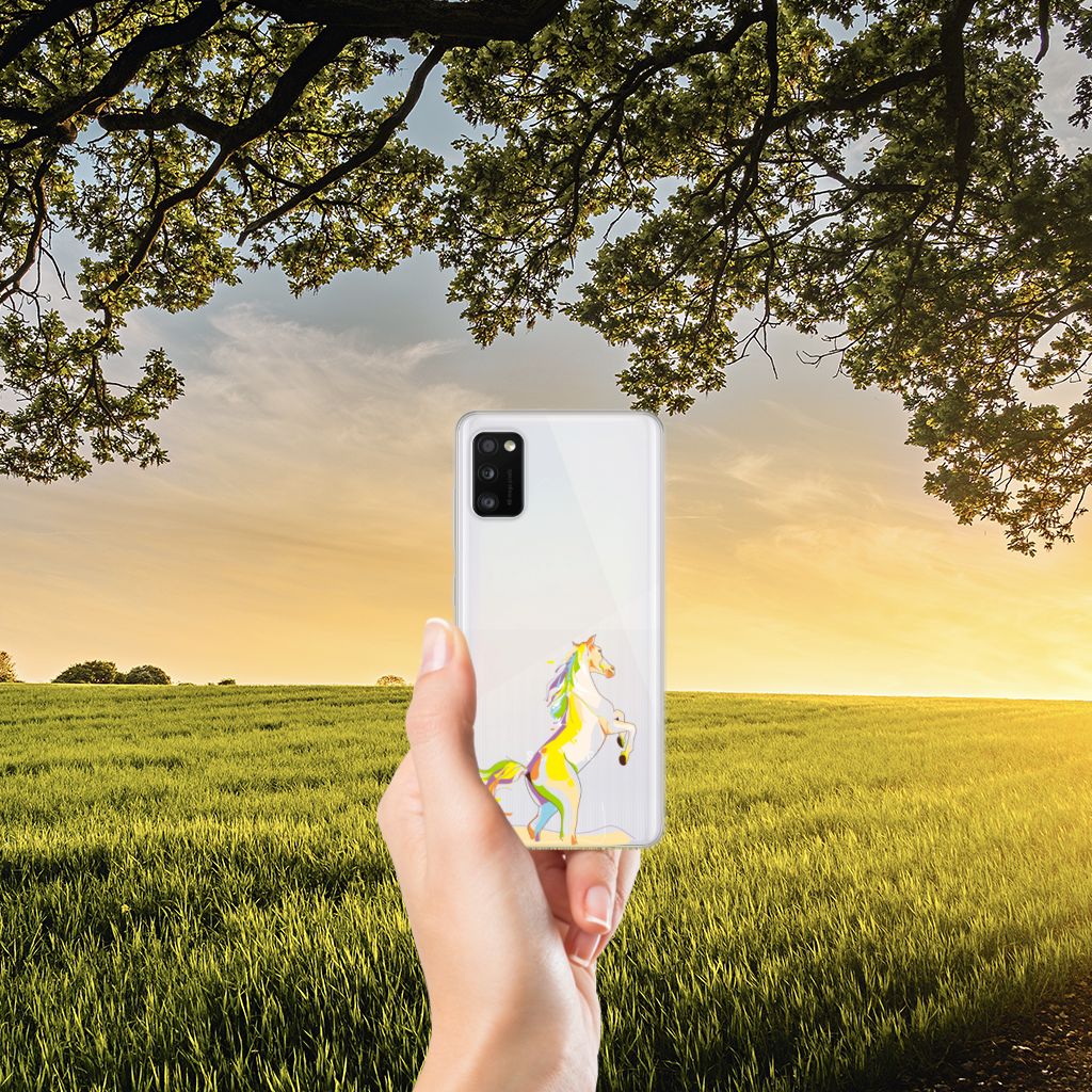 Samsung Galaxy A41 Telefoonhoesje met Naam Horse Color B2C Telecom