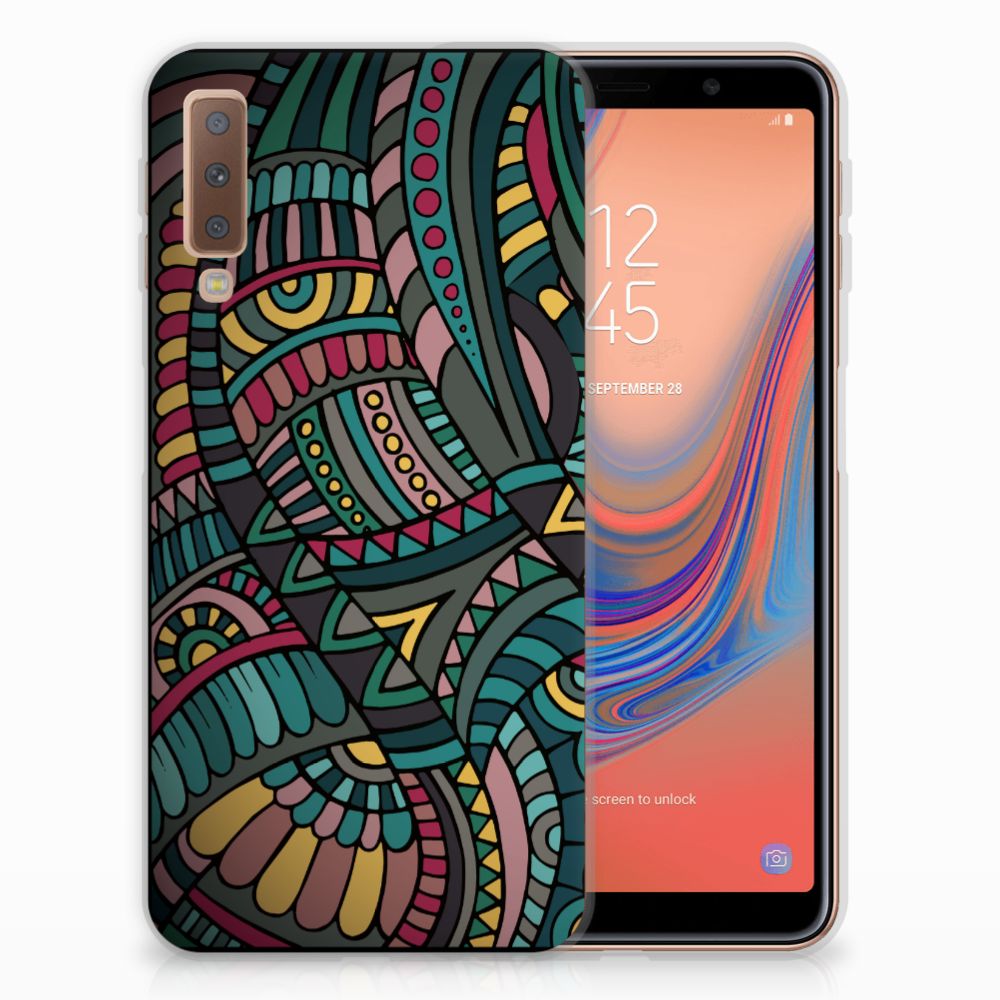 Samsung Galaxy A7 (2018) TPU bumper Aztec