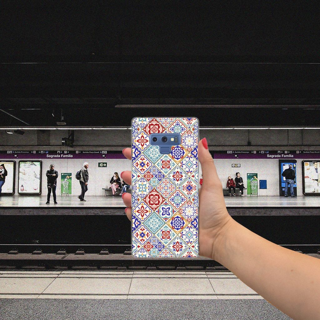 Samsung Galaxy Note 9 TPU Siliconen Hoesje Tiles Color