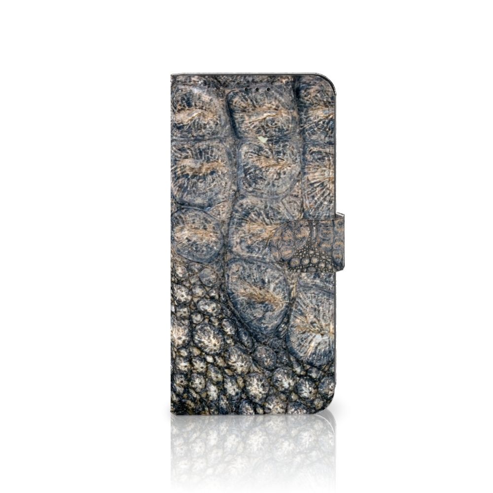 OPPO Find X5 Pro Telefoonhoesje met Pasjes Krokodillenprint