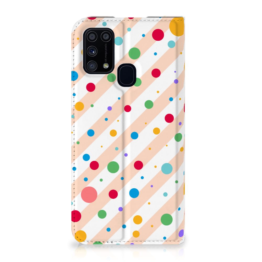 Samsung Galaxy M31 Hoesje met Magneet Dots - B2C Telecom