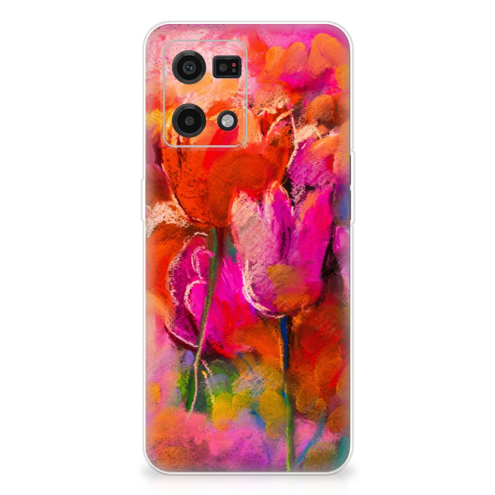 Hoesje maken OPPO Reno7 4G Tulips