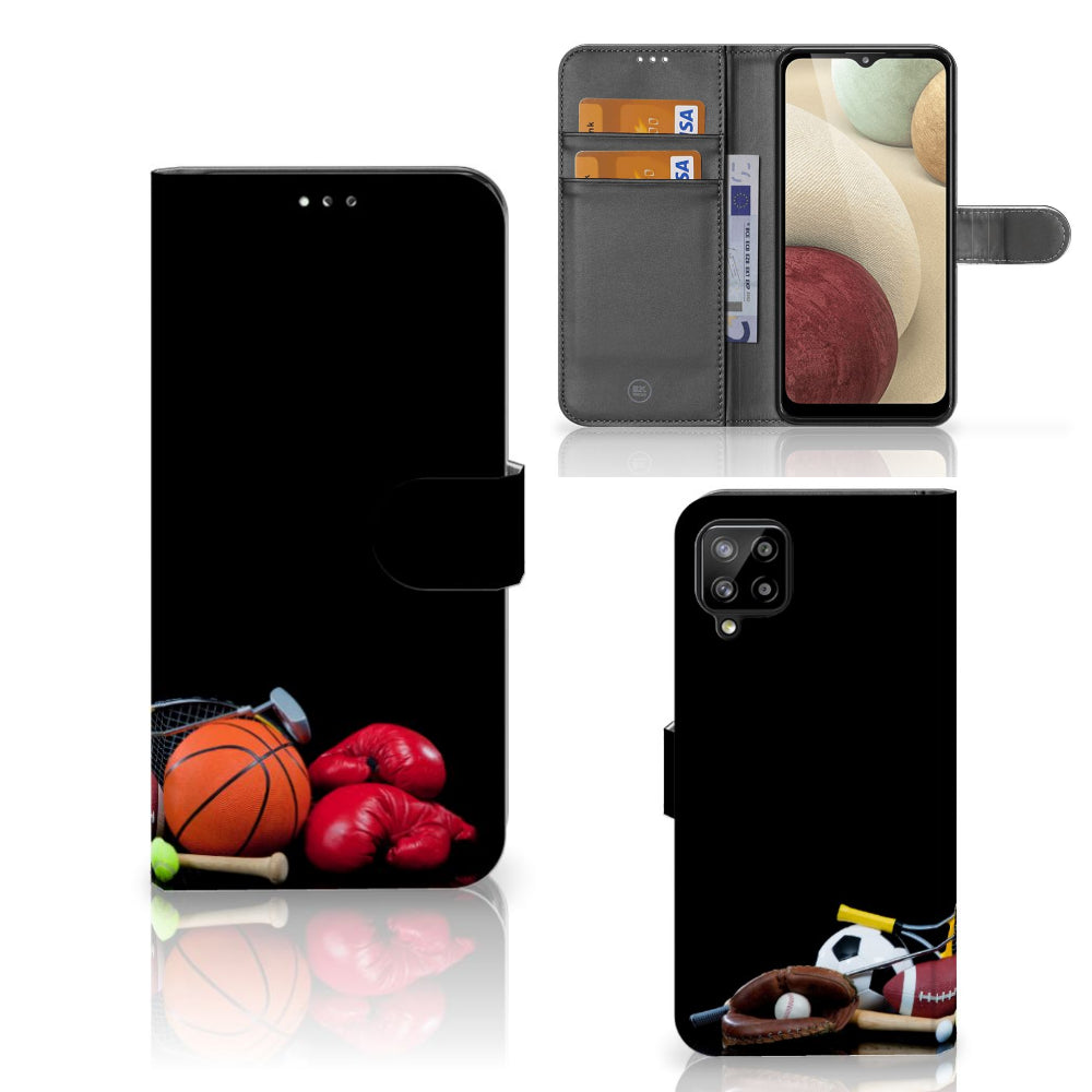 Samsung Galaxy A12 Wallet Case met Pasjes Sports