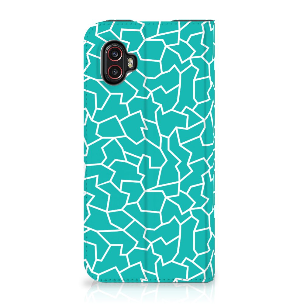 Samsung Galaxy Xcover 6 Pro Bookcase Cracks Blue - B2C Telecom