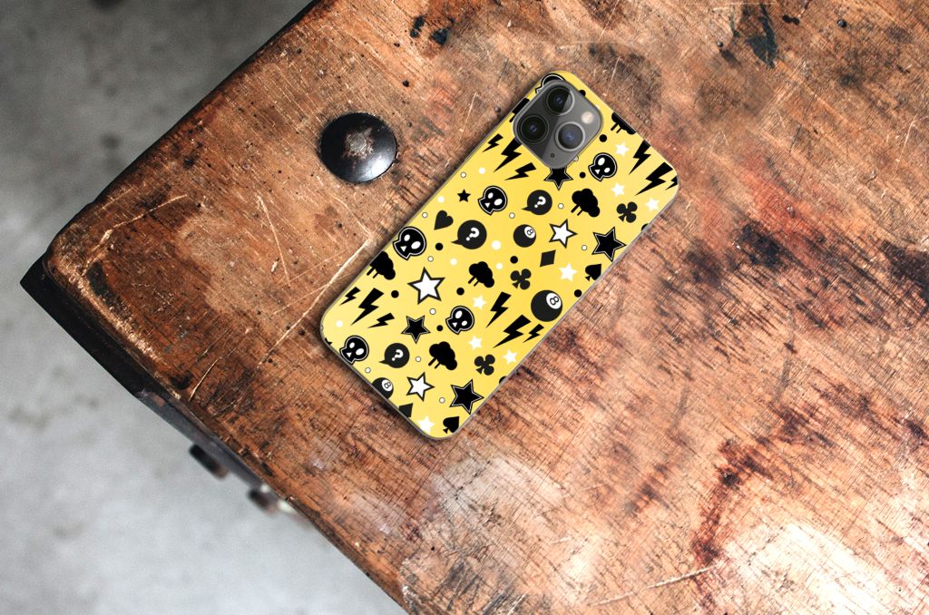 Silicone Back Case Apple iPhone 11 Pro Punk Geel