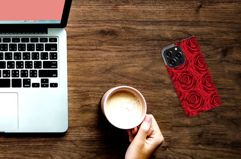 iPhone 13 Pro Smart Cover Red Roses - B2C Telecom