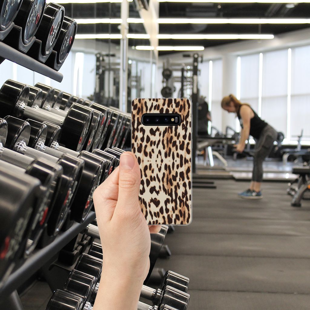 Samsung Galaxy S10 TPU Hoesje Leopard