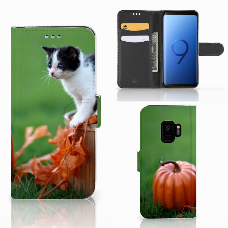 Samsung Galaxy S9 Telefoonhoesje met Pasjes Kitten