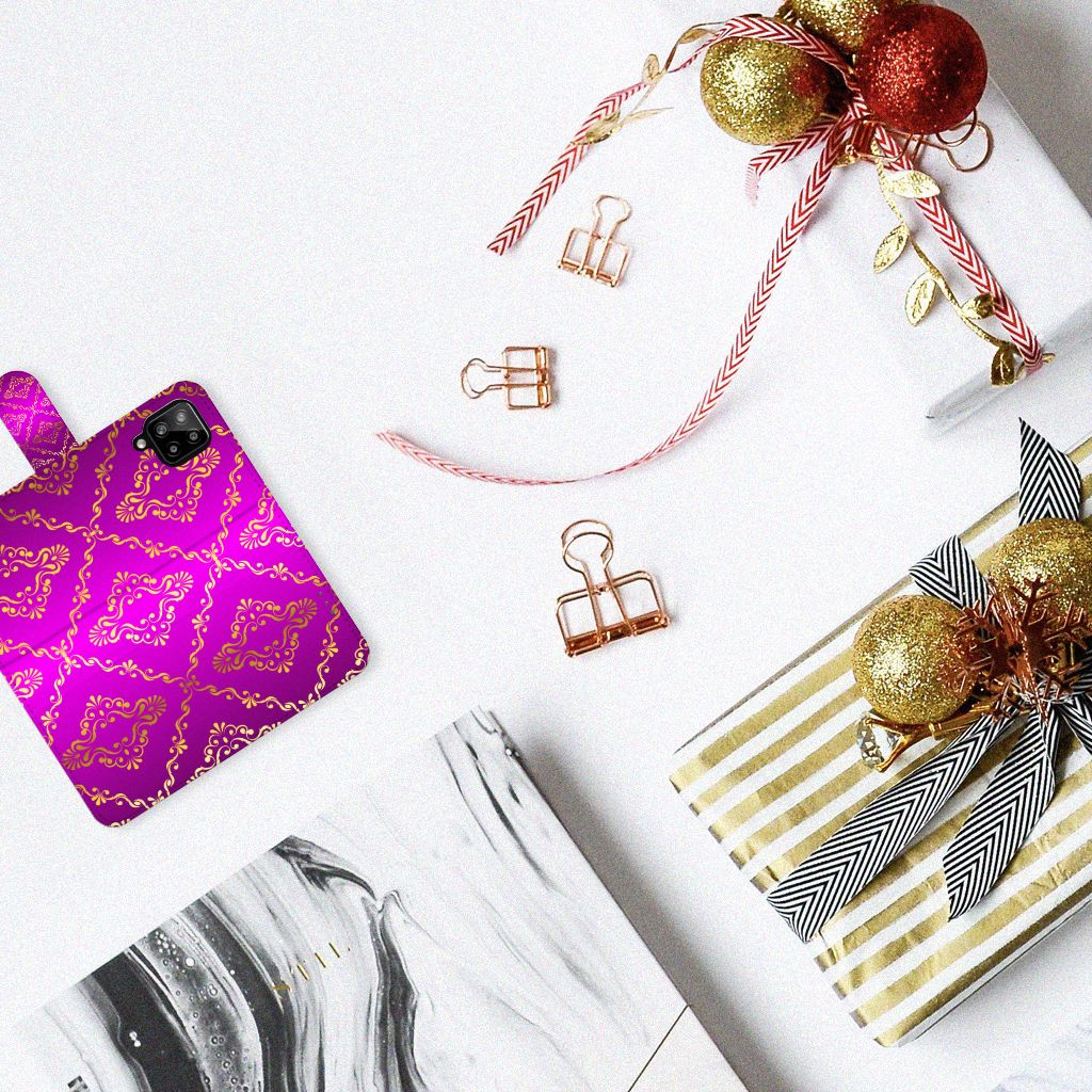 Wallet Case Samsung Galaxy A22 4G | M22 Barok Roze
