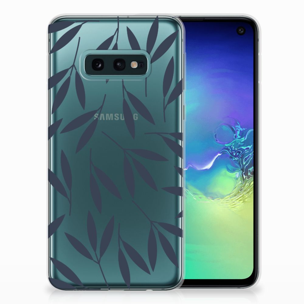Samsung Galaxy S10e TPU Case Leaves Blue