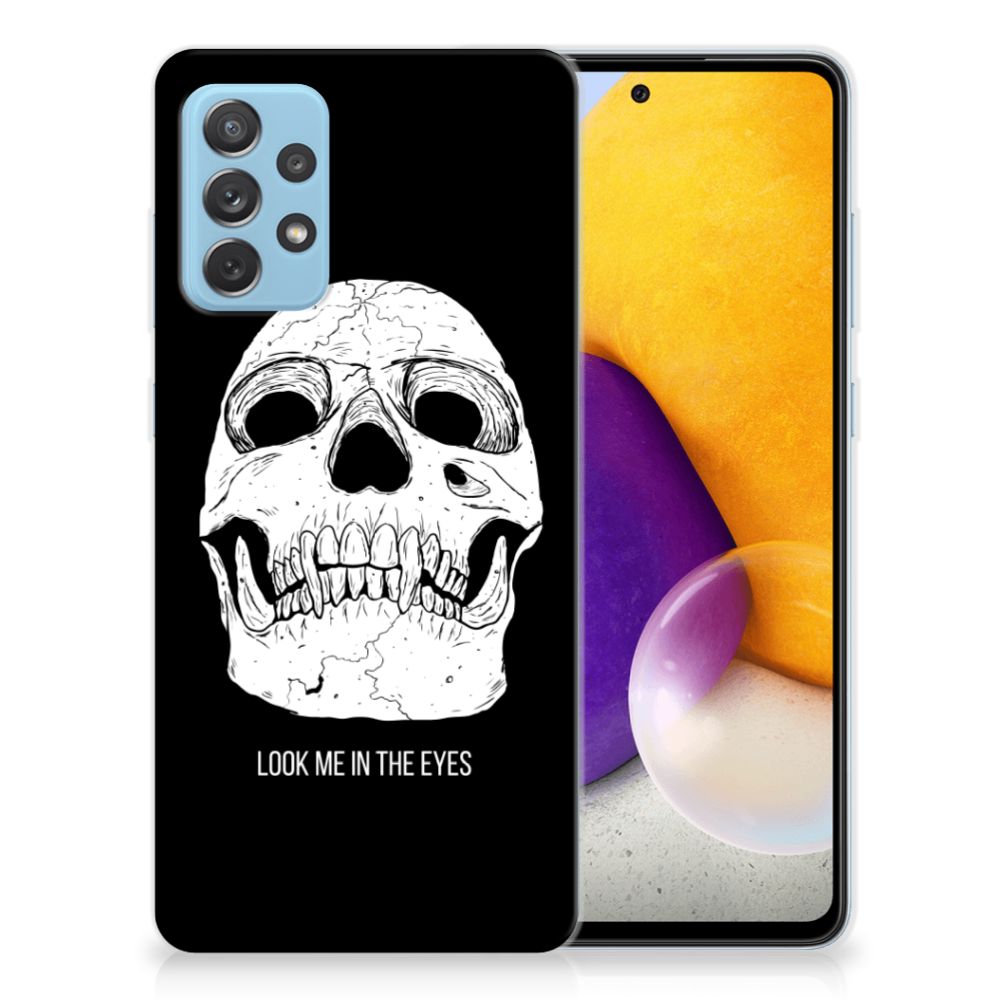 Silicone Back Case Samsung Galaxy A72 Skull Eyes