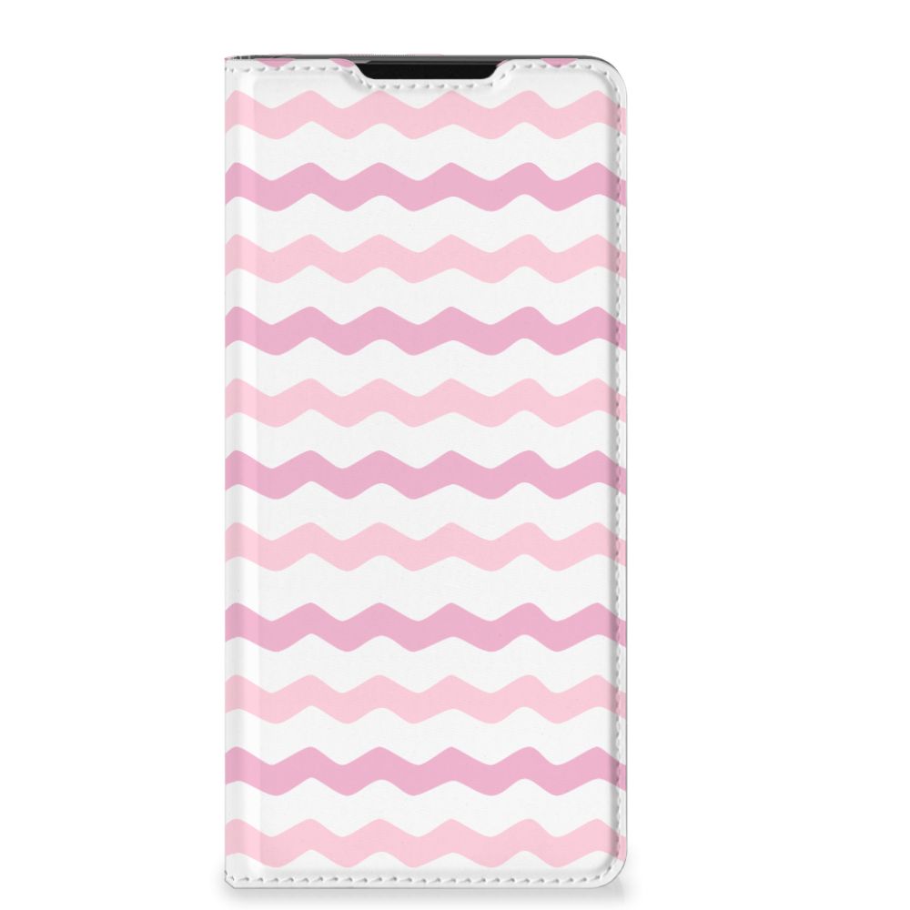 Samsung Galaxy S21 Ultra Hoesje met Magneet Waves Roze