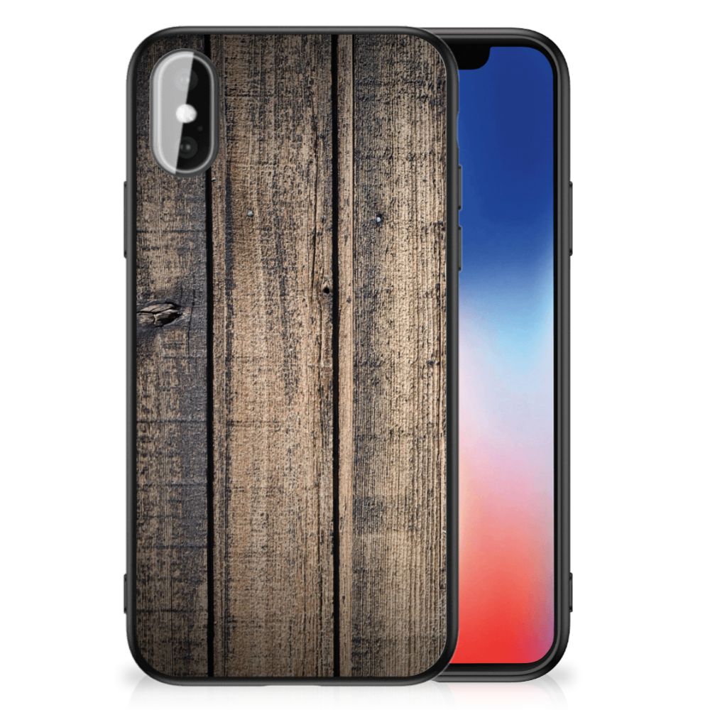 iPhone X | Xs Houten Print Telefoonhoesje Steigerhout