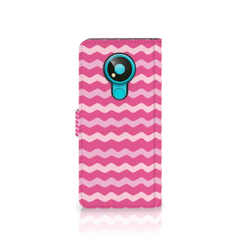 Nokia 3.4 Telefoon Hoesje Waves Pink