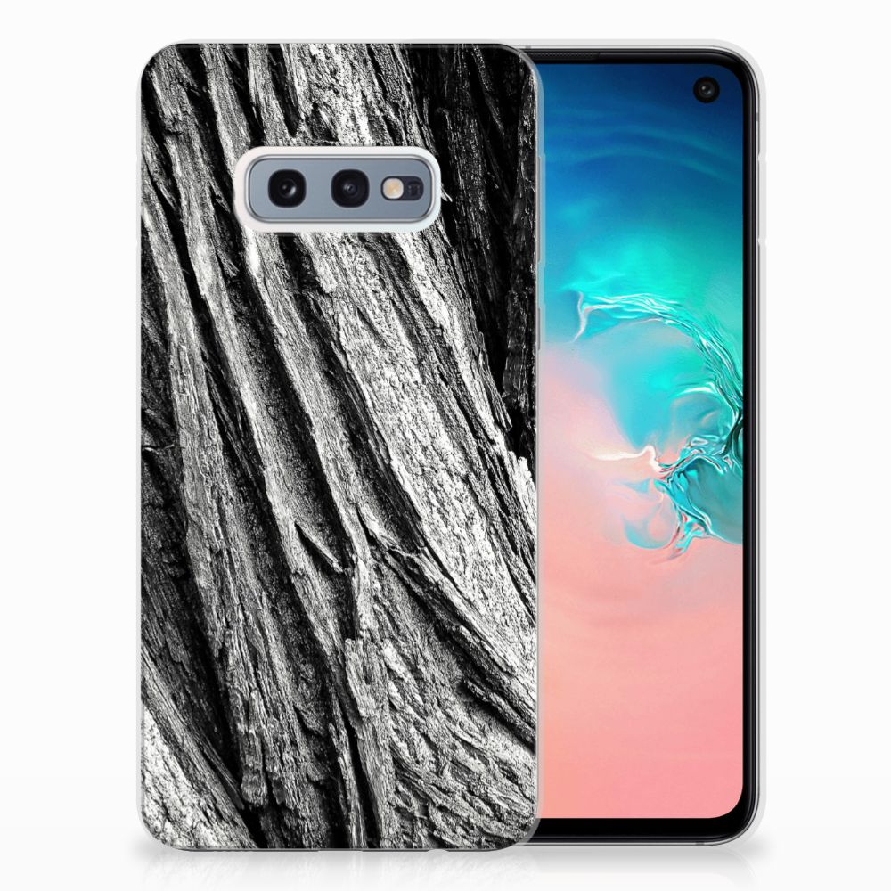 Bumper Hoesje Samsung Galaxy S10e Boomschors Grijs