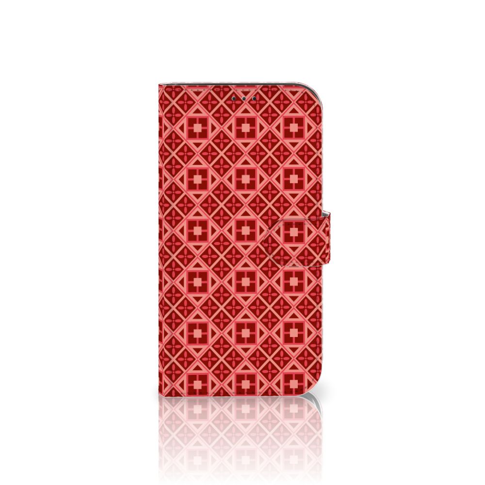 Apple iPhone 12 Pro Max Telefoon Hoesje Batik Rood