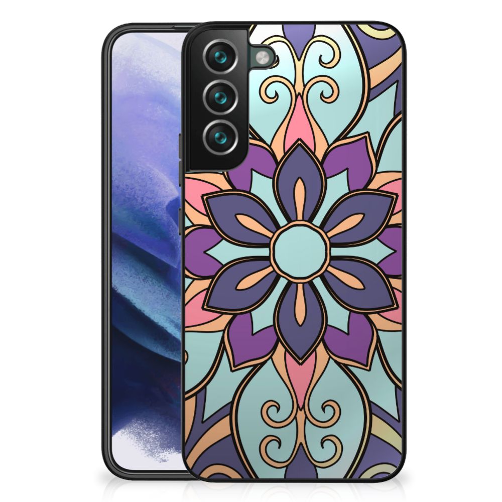 Samsung Galaxy S22 Plus Bloemen Hoesje Purple Flower