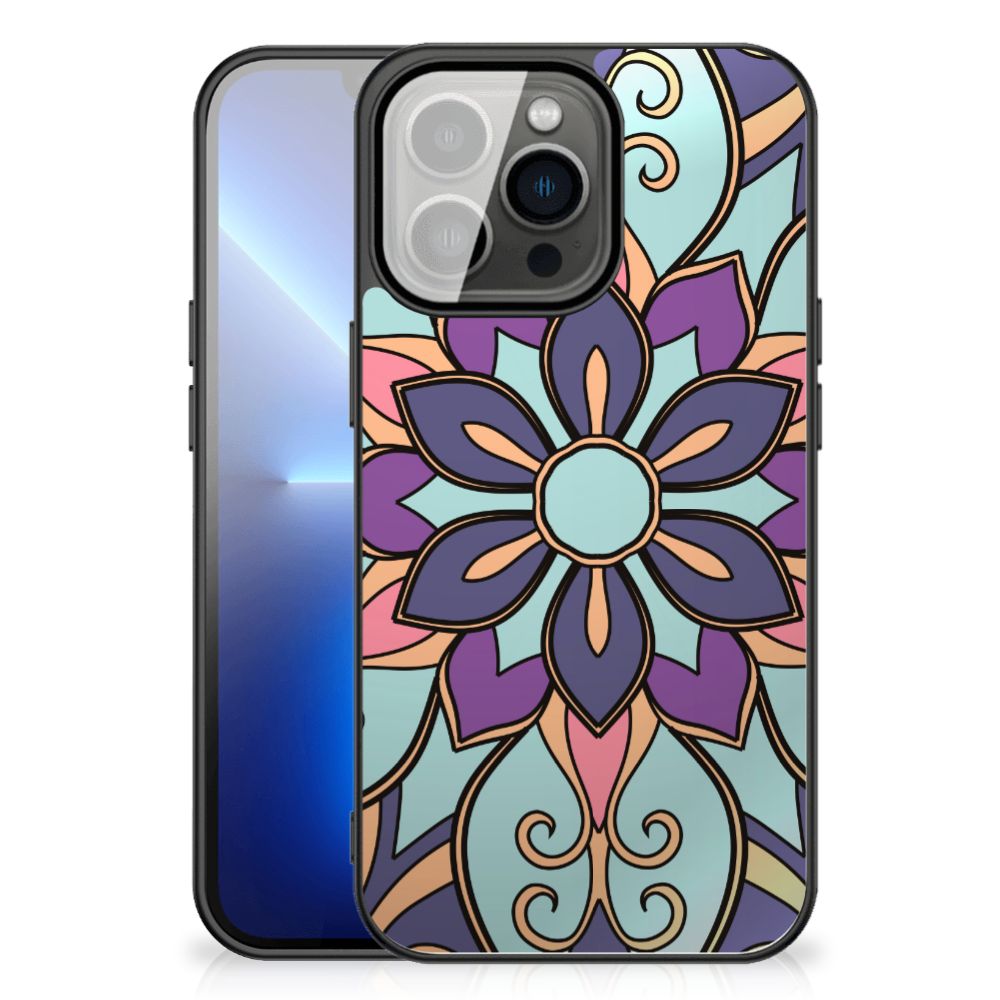 iPhone 13 Pro Max Bloemen Hoesje Purple Flower B2C Telecom
