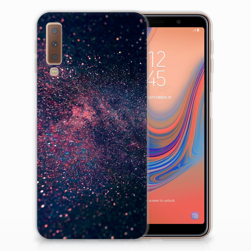 Samsung Galaxy A7 (2018) TPU Hoesje Stars