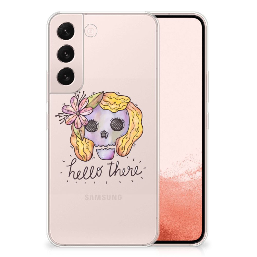 Silicone Back Case Samsung Galaxy S22 Boho Skull B2C Telecom