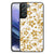 Samsung Galaxy S22 Plus Bloemen Hoesje Gouden Bloemen B2C Telecom