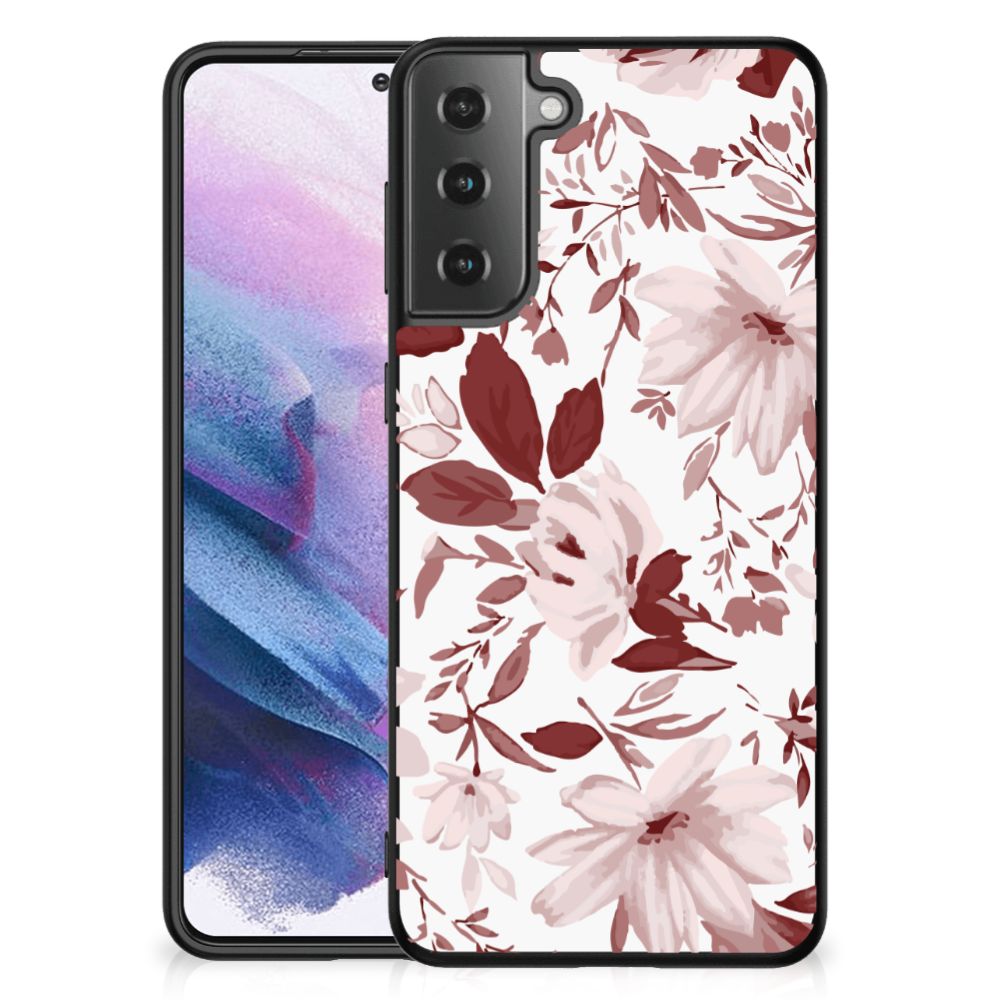 Kleurrijke Telefoonhoesje Samsung Galaxy S21 Plus Watercolor Flowers
